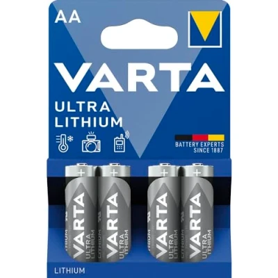 Abbildung von VARTA Batterien AA, 4 Stück, Ultra Lithium, 1,5V, ideal für Digitalkamera, Spielzeug, GPS Geräte, Sport &amp; Outdoor Einsätze