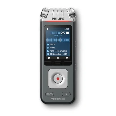 Abbildung von Philips Audiorekorder DVT6115 Anthrazit und Chrom