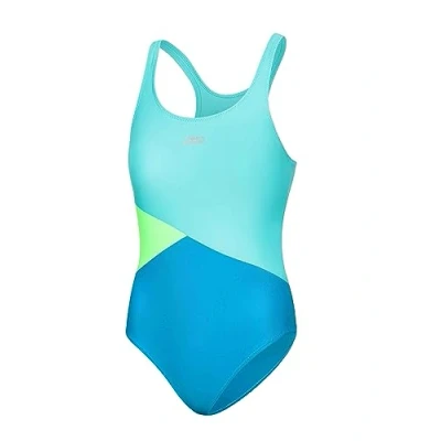 Abbildung von Aqua Speed Pola Badeanzug Mädchen Einteiler 104 158 UV Schutz Blickdicht Chlorresistent Anti Pilling Schwimmanzug Blue Turquoise Light Green 28 Gr.