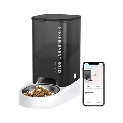 Abbildung von PETKIT Futterautomat Katze, 3L Katzen Futterautomaten,Automatischer Futterspender für Katze und Hund, 1 10 Mahlzeiten/Tag, 15 Tag,304 Edelstahlschüssel,Fresh Lock Technologie