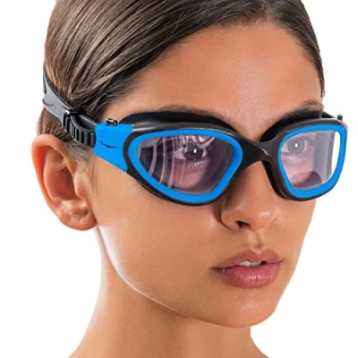 Abbildung von AqtivAqua Schwimmbrille Herren Damen Schwimmbrillen Erwachsene Kinder DX C (Blaue, Klare)
