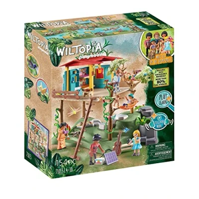 Abbildung von PLAYMOBIL Wiltopia 71013 Familienbaumhaus mit Spielzeugtieren, Nachhaltiges Spielzeug für Kinder ab 4 Jahren [Exklusiv bei Amazon]