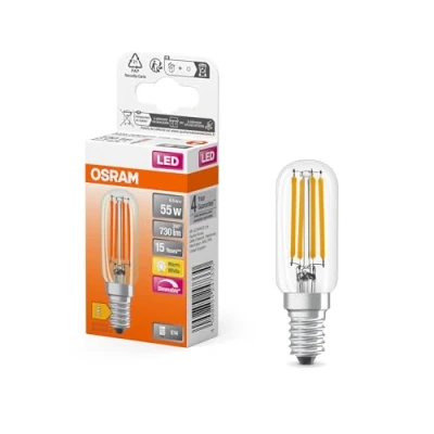 Abbildung von Osram LED Special Lampe in Tropfenform, klar, multicolor, 6.5 W, 730 lm, 2700 K für warmweißes Licht, E14 Sockel, 25 mm Durchmesser, EEK E, dimmbar, Warmweiß