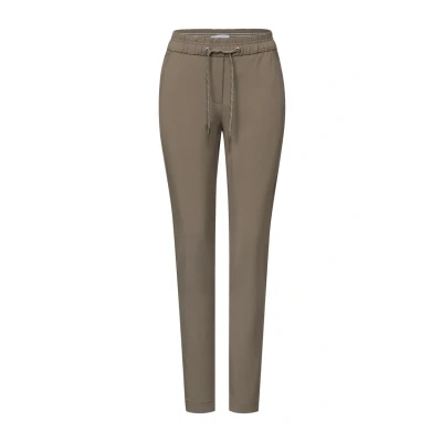 Abbildung von CECIL Damen B376942 Joggpants Kunstlederhose, Sporty Taupe, M / 28L