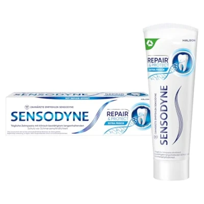 Abbildung von Sensodyne Zahnpasta Repair* &amp; Protect, Tägliche mit Zinnfluorid, Rundumschutz für empfindliche Zähne, 1x75ml