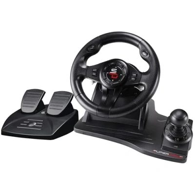 Abbildung von Subsonic Superdrive GS550 Racing Lenkrad mit Pedalen, Schaltwippen, Schalthebel und Vibration für Xbox Serie X/S, PS4, One, PC (programmierbar alle Spiele) (Xbox Series X///)