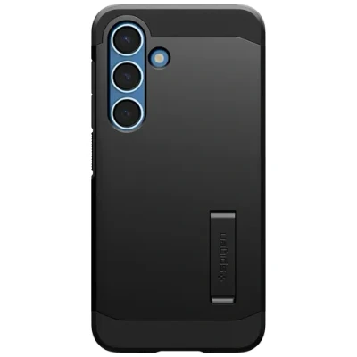Abbildung von Spigen Tough Armor Magfit TPU Back Cover Schwarz Samsung Galaxy S25