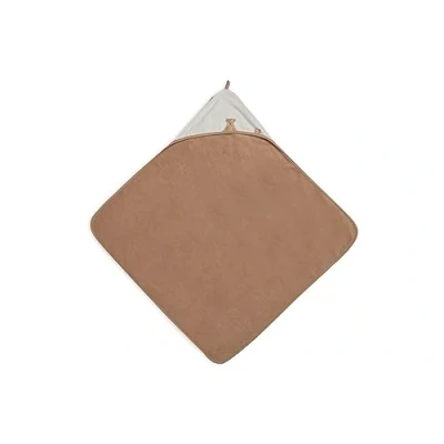 Abbildung von Jollein 534 836 66095 Kapuzenhandtuch Teddybär Frottee Biscuit/weiß (75x75 cm)