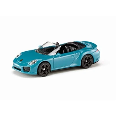 Abbildung von siku 1523, Porsche 911 Turbo S Cabrio, Metall/Kunststoff, Blau, Spielzeugauto für Kinder