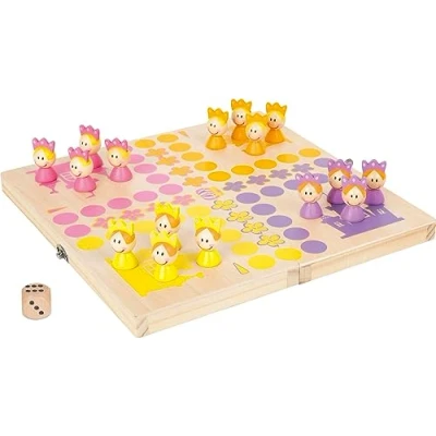 Abbildung von small foot Ludo Prinzessinnen, aus FSC 100% zertifiziertem Holz, mit praktischer Transportbox für unterwegs, 11105