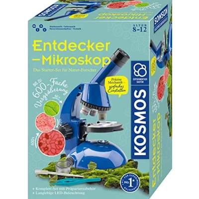 Abbildung von kosmos 636050 Entdecker Mikroskop, Experimentierkasten für Kinder, Schüler mikroskop Kinder ab 8 Jahre,
