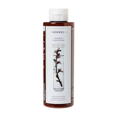 Abbildung von KORRES Almond und Linseed Shampoo für trockenes &amp; strapaziertes Haar, silikon parabenfrei, 250 ml