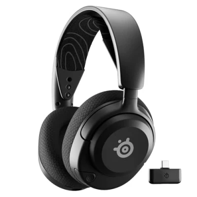 Abbildung von SteelSeries Arctis Nova 5 Wireless Gaming Headset Multi System Magnetische Neodym Treiber 100+ Audio Presets 60 Std. Akkulaufzeit 2,4 GHz/BT ClearCast Gen2.X Mik PC, PS4/5, Switch, Handy