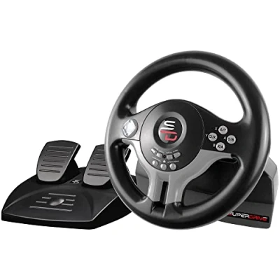 Abbildung von Subsonic Superdrive Rennlenkrad / Lenkrad Driving Wheel SV200 mit pedalen und Schaltpaddles für Nintendo Switch PS4 Xbox One PC