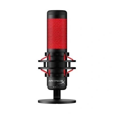 Abbildung von HyperX QuadCast Standalone USB Mikrofon mit umfangreichen Funktionen für Streamer Gamer, Schwarz