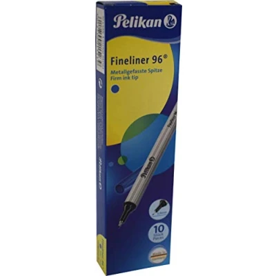 Abbildung von Pelikan 943167 Fineliner 96® Blau, 10 Stück in Schachtel