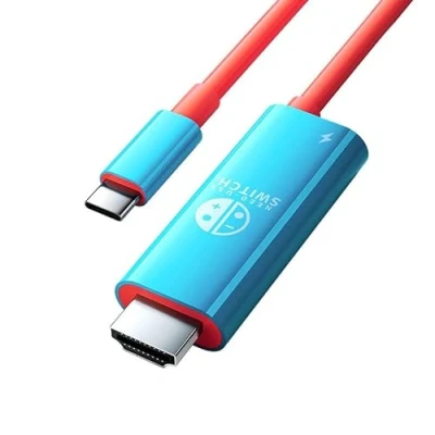Abbildung von Switch Dock for Nintendo OLED, 2 in 1 TV Adapter with 4K HDMI Cable, Type C 100W Charging, Portable Docking Station Travel, Samsung Dex S23, MacBook