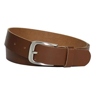 Abbildung von Vascavi Ledergürtel, 3 cm breit, Made in Germany, echt Leder Gürtel für Damen und Herren, kürzbar (95 Gesamtlänge 105 cm, Hellbraun)