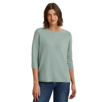 Abbildung von CECIL Damen B303211 Strukturpullover, cool salvia Melange, S