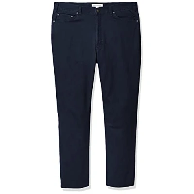 Abbildung von Amazon Essentials Herren 5 Pocket Stretch Twillhose, Gerade Geschnitten, Marineblau, 31W / 28L