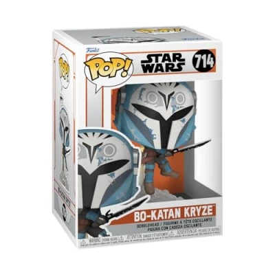 Abbildung von Funko Pop! Star Wars: The Mandalorian BO Katan mit Darksaber​ and Jet Pack Vinyl Sammelfigur Geschenkidee Offizielle Handelswaren Spielzeug Für Kinder und Erwachsene TV Fans