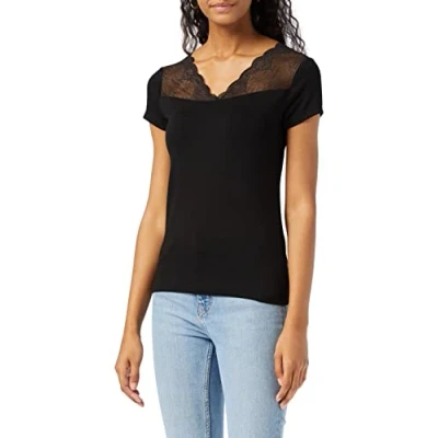 Abbildung von Morgan Dclary Tshirt print, Damen, Größe: 34, Noir