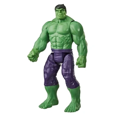 Abbildung von Marvel Avengers Titan Hero Serie Blast Gear Deluxe Hulk Action Figur, 30 cm großes Spielzeug, Für Kinder ab 4 Jahren, grün