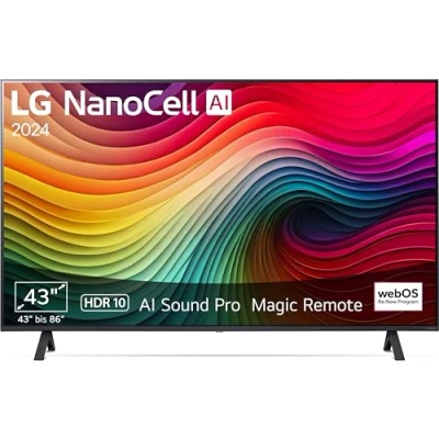Abbildung von LG 43NANO81T6A TV 43&quot; (109 cm) NanoCell Fernseher (α5 Gen7 4K AI Prozessor, webOS 24, HDR10, bis zu 60Hz) [Modelljahr 2024]