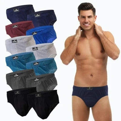 Abbildung von 6 12 Slips Herren Unterhosen Männer Slip Unterwäsche (12 stück, 6XL)