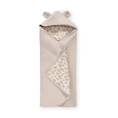 Abbildung von hauck Baby Einschlagdecke Snuggle N Dream für 3 Punkt Gurt &amp; 5 Gurt, Baumwolle, Universal Babyschale, Kindersitz, Reboarder, Kinderwagen, Buggy, Babywippe, Waschbar (Leo Natural)