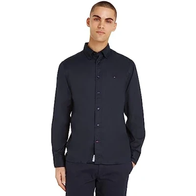 Abbildung von Tommy Hilfiger CORE FLEX POPLIN RF SHIRT Freizeithemden Herren, Blau (Desert Sky), XL