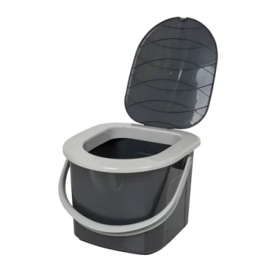 Abbildung von BranQ Home essential 100% recycelt Kunststoff PP, Ökologisch, Mobile Campingtoilette 15,5 Ltr mit max. Tragkraft bis 120kg