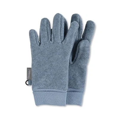 Abbildung von Sterntaler Unisex Kinder Fingerhandschuhe aus Microfleece, mit Elastischem Bündchen, Blau, 8