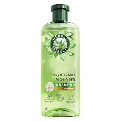Abbildung von Herbal Essences Feuchtigkeits Shampoo Mit Aloe und Jasminduft 350ml. Von sehr trockenem zu glänzenden Haar, ohne Silikone, sulfatierte Tenside, Inhaltsstoffen natürlichen Ursprungs, Vegan