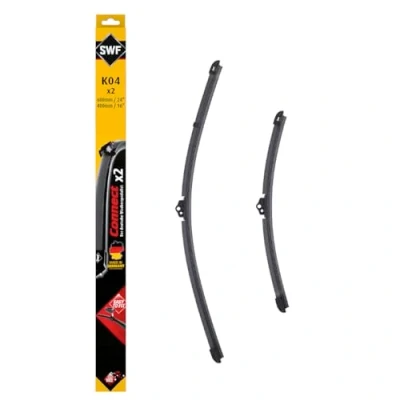 Abbildung von SWF Connect Wischer K04 Kit Aus in Deutschland Hergestellten Flachbalkenwischern Für Optimale Wischleistung 600mm/400mm Vorne 2er Set