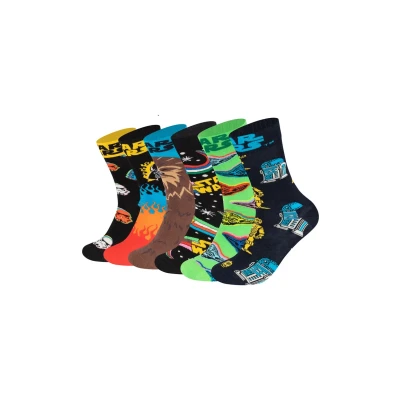 Abbildung von Happy Socks STAR WARS 6 PACK GIFT Unisex SET Socken, Größe: 41 46, White