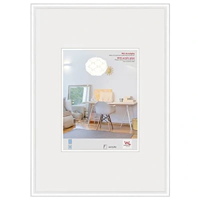 Abbildung von walther design Bilderrahmen weiss 40 x 60 cm mit Kunstglas, New Lifestyle Kunststoffrahmen KVX460W