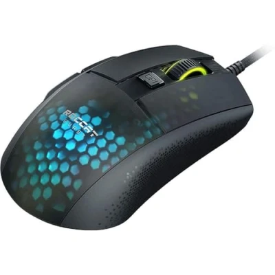 Abbildung von Roccat Burst Pro Extrem leichte Optical Gaming Maus (hohe Präzision, Optischer Owl Eye Sensor (100 bis 16.000 Dpi), RGB AIMO LED Beleuchtung, 68g leicht, Designt in Deutschland), schwarz