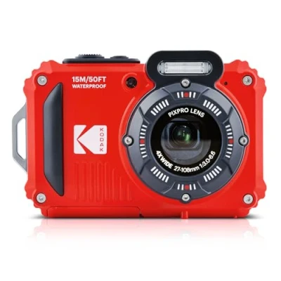 Abbildung von KODAK Pixpro WPZ2 Digitalkamera Kompakt 16M Pixel, Wasserdicht bis 15m, Stoßfest, Video 720p, LCD Bildschirm 2,7 Li Ionen Akku, Rot
