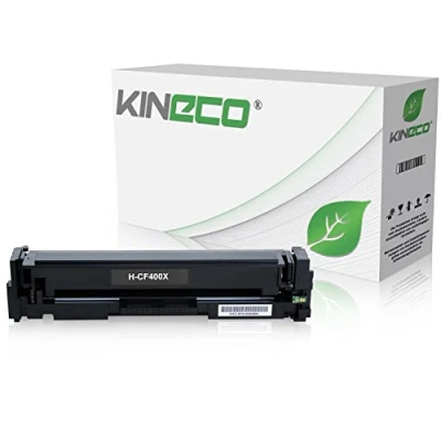 Abbildung von Kineco Toner kompatibel mit HP CF400X 201X Tonerkartusche für Laserjet Pro MFP M277dw, 200 M252dw, M277n, M252n, M274n Schwarz XXL 2.800 Seiten