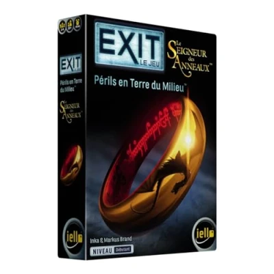 Abbildung von IELLO Exit Herr der Ringe Gefahren in Mittelerde von 1 bis 4 Spielern ab 12 Jahren
