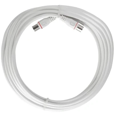 Abbildung von Axing EAK 901 80 Endgeräteanschlusskabel 9 m F Quickfix Stecker 4 fach geschirmt Modemkabel für Kabelmodem DATA CATV Kabelfernsehen