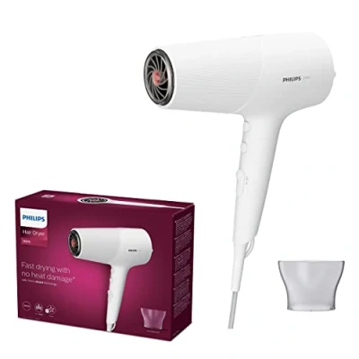 Abbildung von Philips Haartrockner der Serie 5000 mit ThermoShield Technologie, 3 Heiz und 2 Geschwindigkeitsstufen, 2.100 W Trockenleistung, BHD500/00