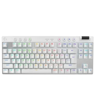 Abbildung von Logitech G PRO X TKL Lightspeed kabellose Gaming Tastatur Weiß US INT&#039;L Tactile