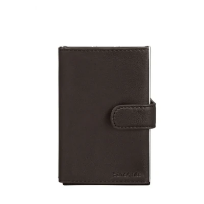 Abbildung von Samsonite Alu Fit Slide Up Wallet Dark Brown Geldbörse