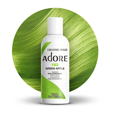 Abbildung von Adore Shining Semi Permanent Hair Color Green Apple (163), 118 ml