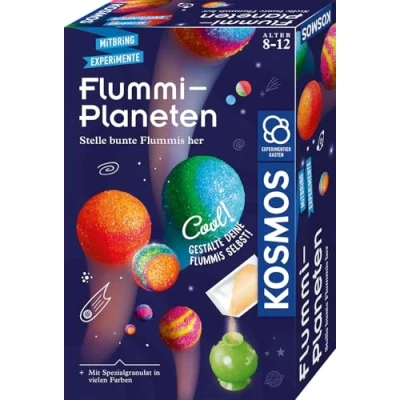 Abbildung von KOSMOS 657765 Flummi Planeten, Bunte Flummis selbst herstellen, Coole Farbmuster selber Mixen, Experimentierset für Kinder ab 8 Jahre, Mitbringexperiment, Aktivität Kindergeburtstag