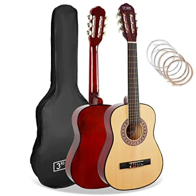 Abbildung von 3rd Avenue 1/2 Größe Kinder Klassikgitarre Mit Spanischen Nylonsaiten Im Anfängerpaket Natur