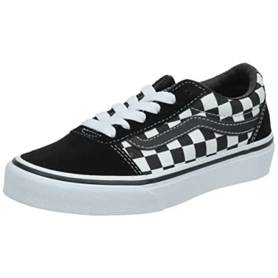 Abbildung von Vans Unisex Kinder Ward Suede/Canvas Sneaker, Schwarz Checker Black True White Pvj, 37 EU