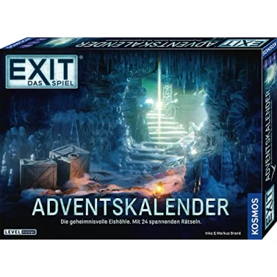 Abbildung von KOSMOS 693206 EXIT® Das Spiel Adventskalender Die geheimnisvolle Eishöhle, mit 24 spannenden Rätseln ab 10 Jahre, Amazon Exklusiv, Escape Room vor Weihnachten
